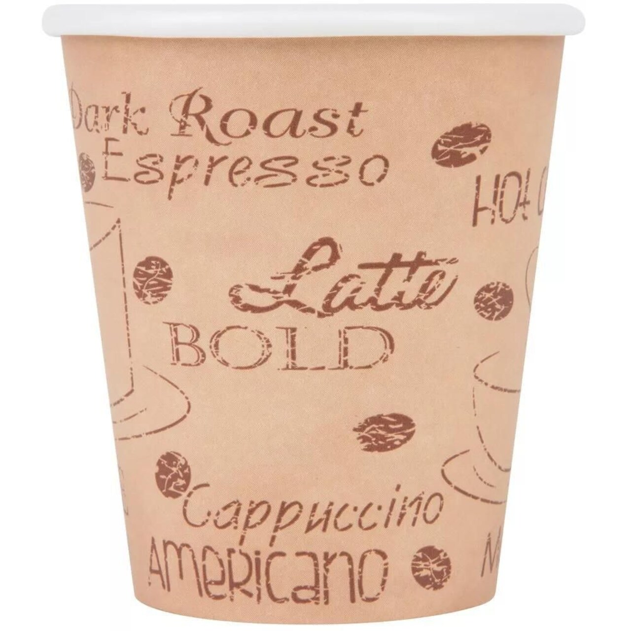 12 oz Disposable Paper Coffee Cups with Plastic Dome Lids BPA-Free